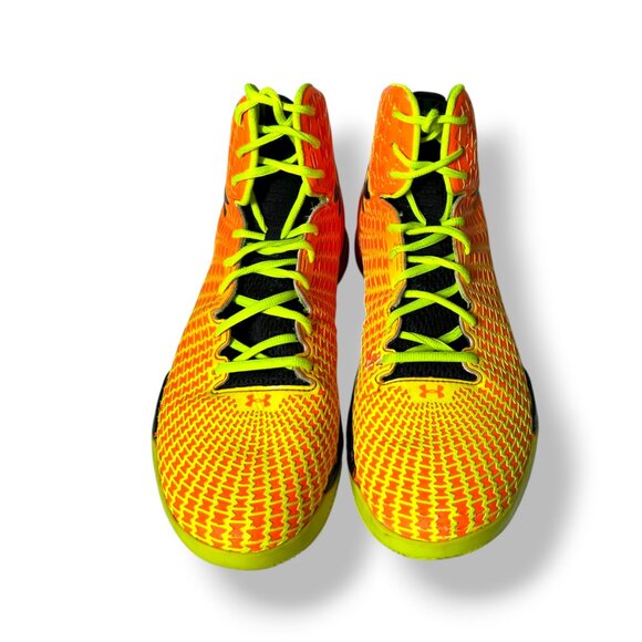 UNDER ARMOUR Men's 11.5 MICRO G DRIVE Clutch Fit Orange/Yellow/Black Basketball - Picture 4 of 11